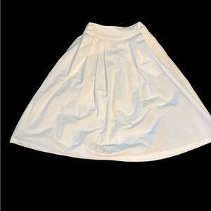 Women's midi NYLON boat flare-skirt